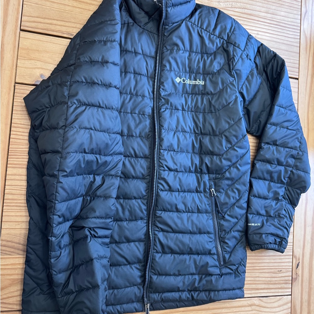 Columbia Black Omniheat Quilted Jacket used twice